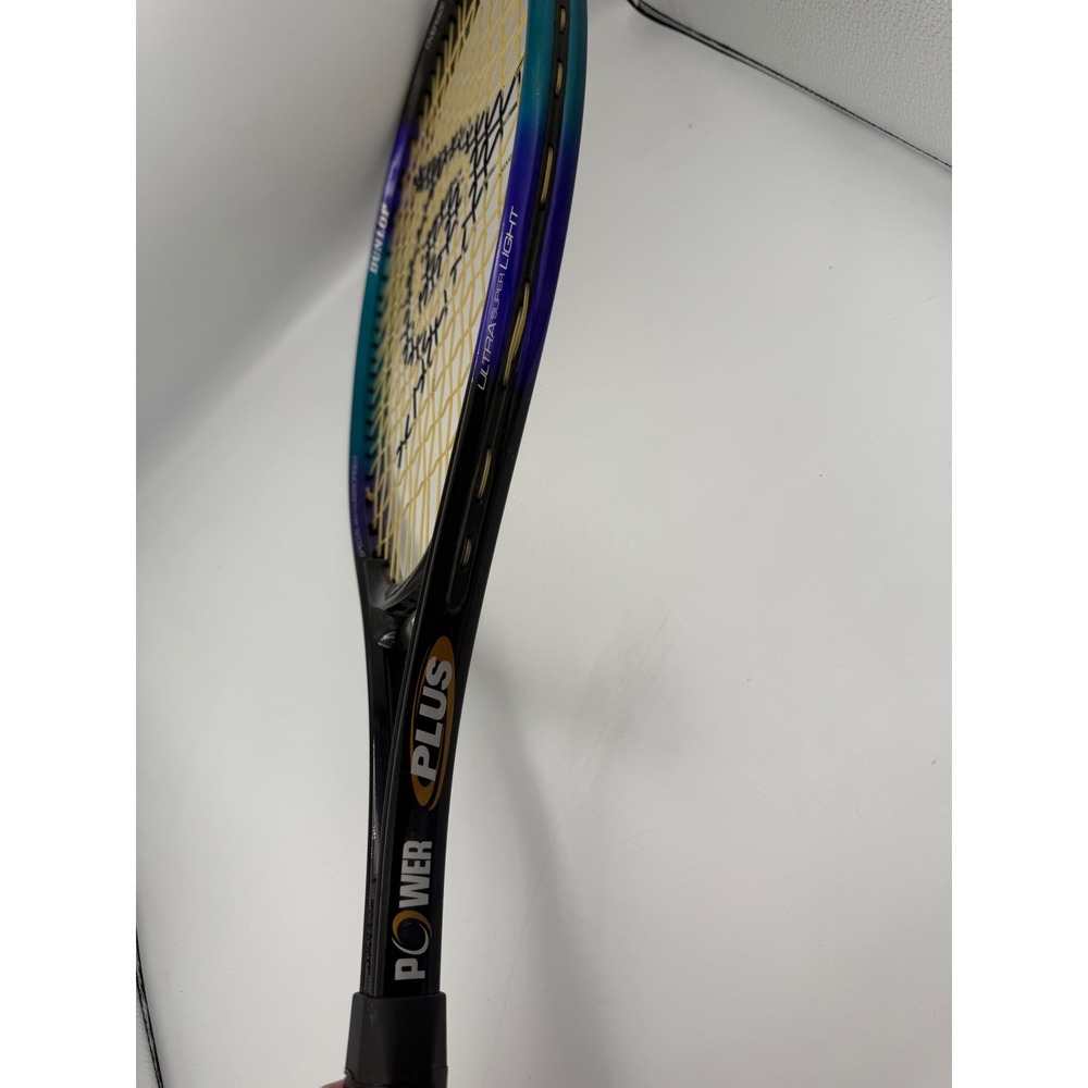 Dunlop Power Plus Oversize Tennis Racquet MultiColor Frame No. 4 4.5 Inch - Picture 5 of 8